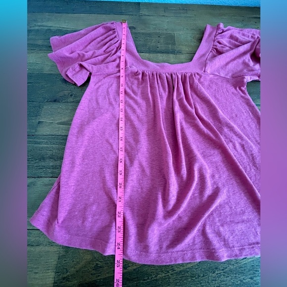 BANANA REPUBLIC Pink linen blend top - Picture 5 of 6